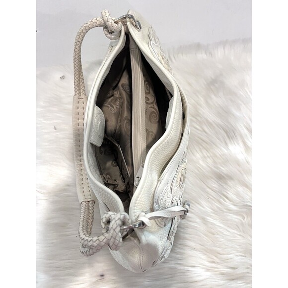 Brighton Masterpiece Magnolia La Sagrada 3D Floral Appliqué Shoulder Bag MRP$450 - Picture 10 of 12